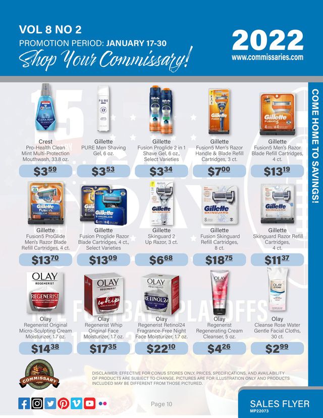 Commissary Ad from 01/17/2022