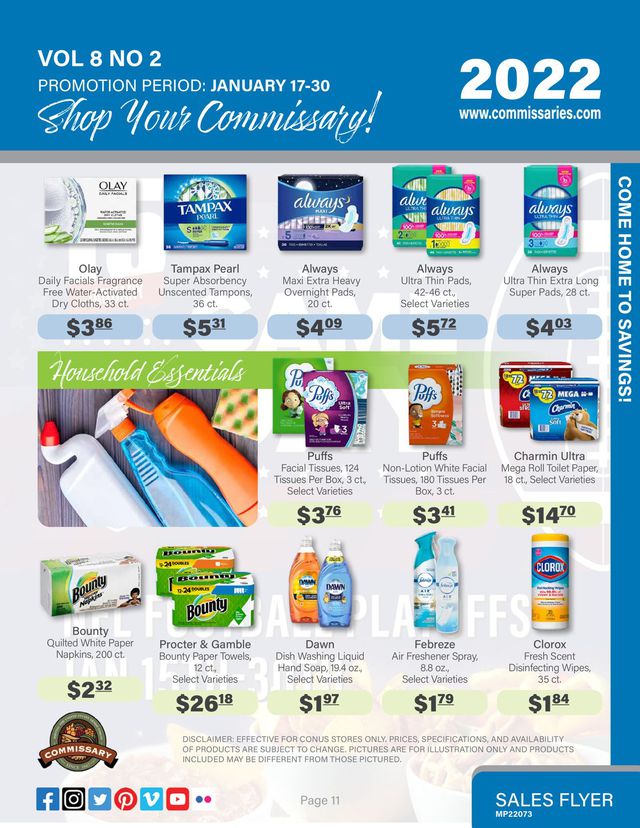 Commissary Ad from 01/17/2022