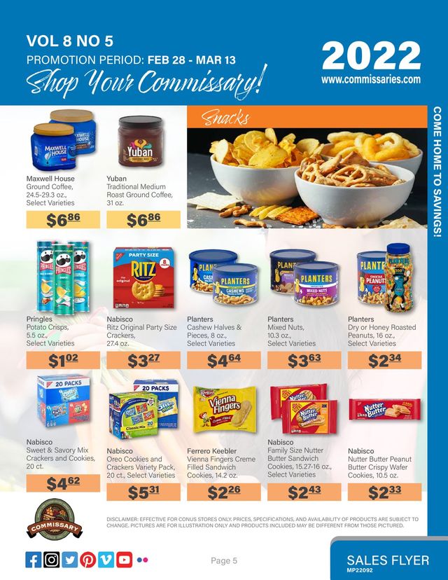 Commissary Ad from 02/28/2022