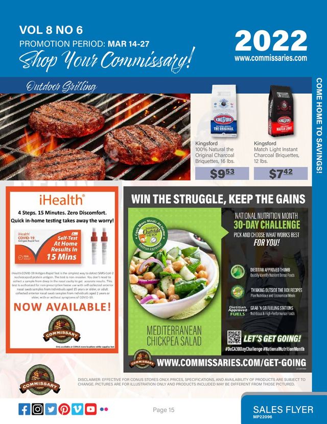 Commissary Ad from 03/14/2022