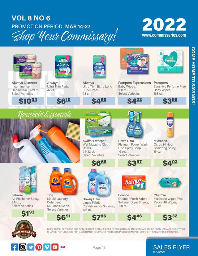 Commissary Ad from 03/14/2022