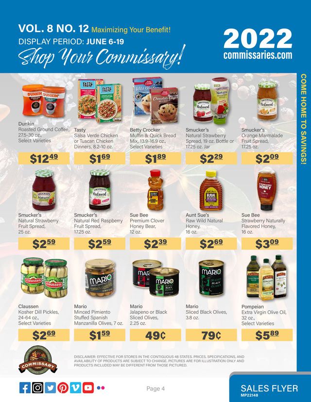 Commissary Ad from 06/06/2022