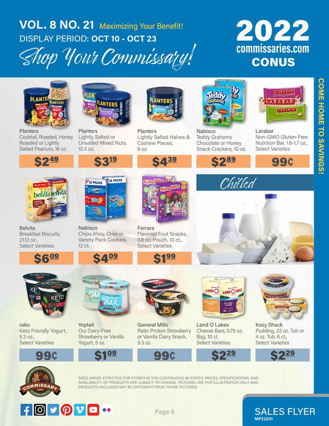 Commissary Ad from 10/10/2022