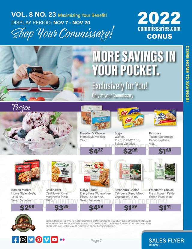 Commissary Ad from 11/07/2022