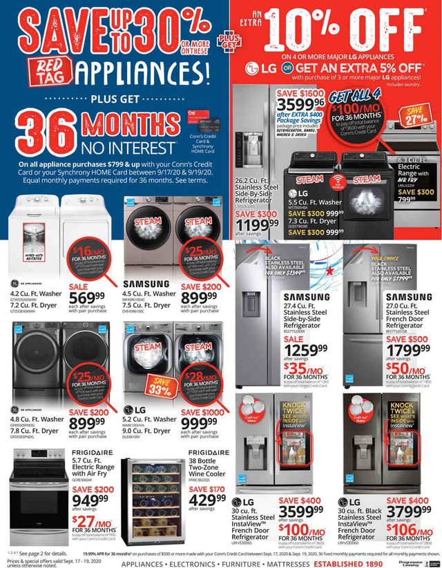 Conn's Home Plus Ad from 09/17/2020