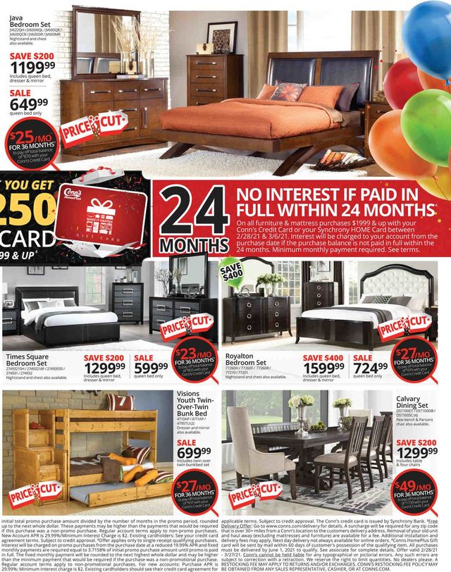 Conn's Home Plus Ad from 02/28/2021