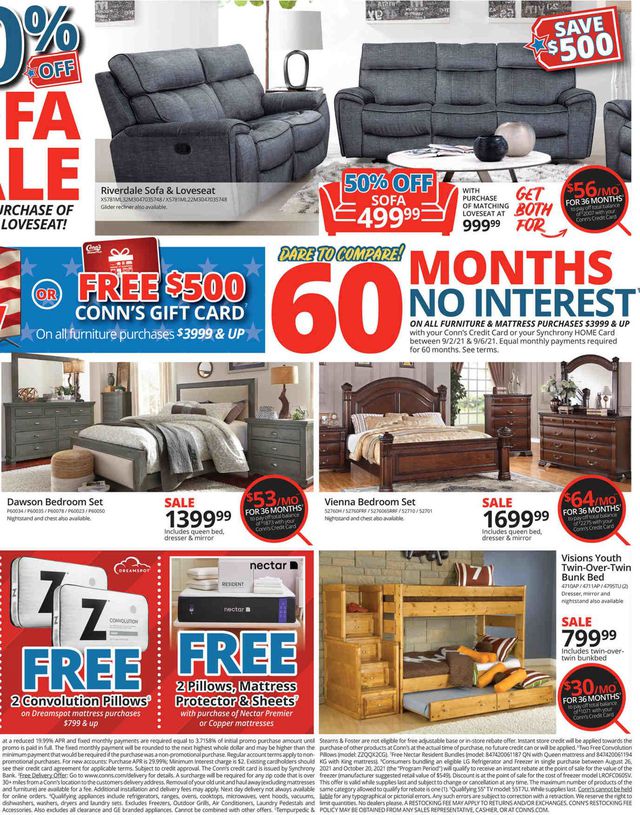 Conn's Home Plus Ad from 09/02/2021