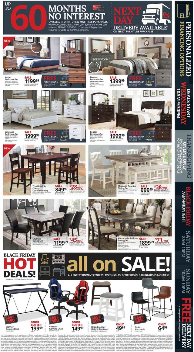 Conn's Home Plus Ad from 11/24/2021