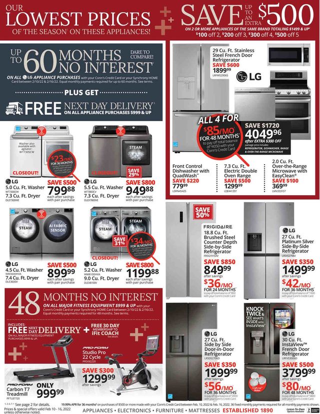 Conn's Home Plus Ad from 02/10/2022
