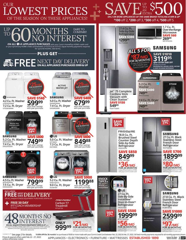 Conn's Home Plus Ad from 02/22/2022