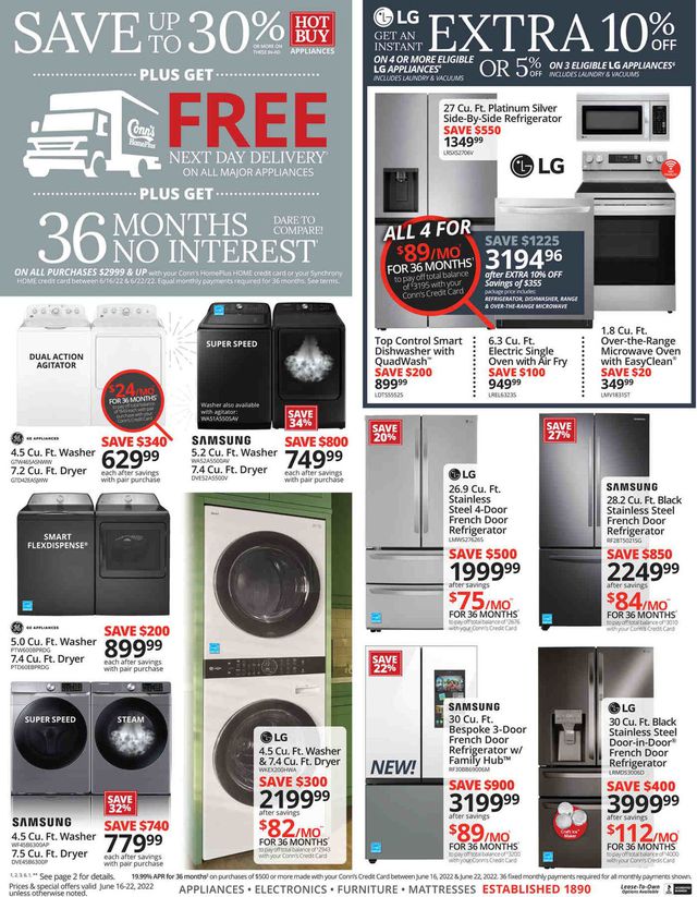 Conn's Home Plus Ad from 06/16/2022