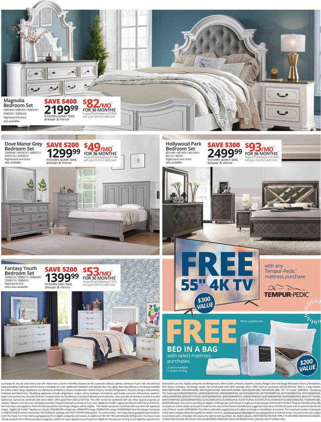 Conn's Home Plus Ad from 08/25/2022