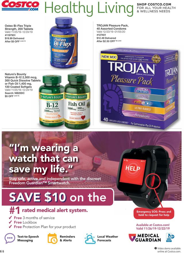 Costco Ad from 12/01/2019