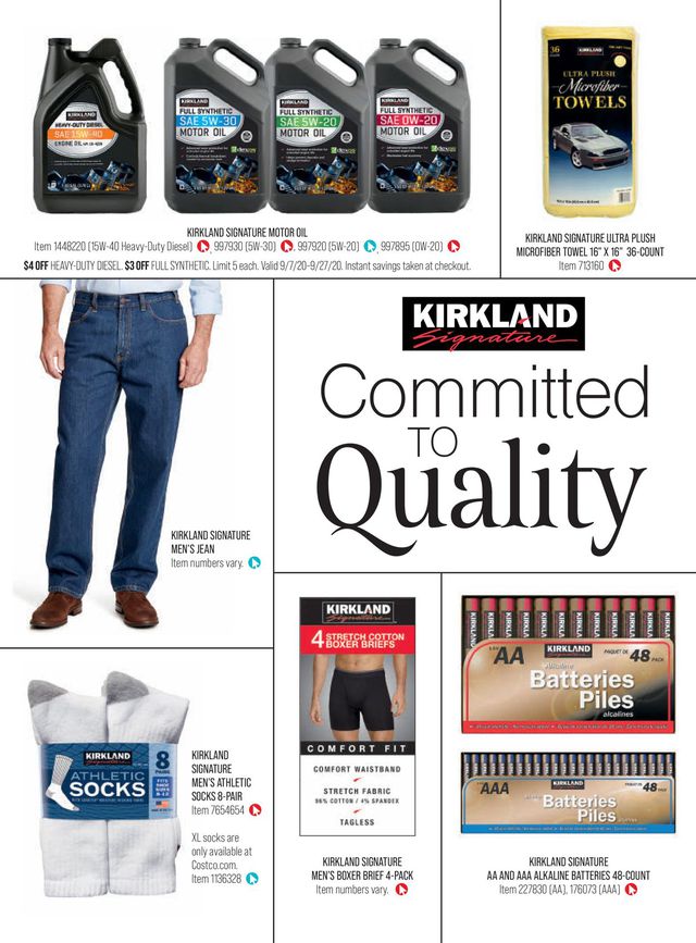Costco Ad from 09/01/2020
