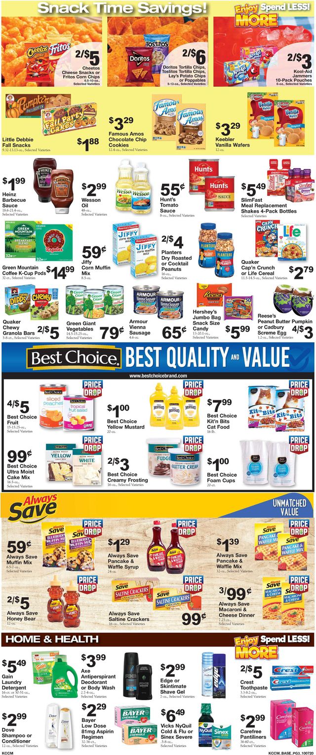 Country Mart Ad from 10/07/2020