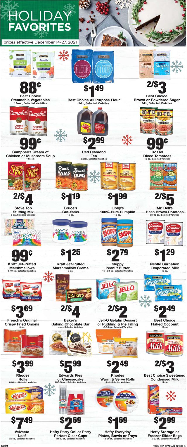Country Mart Ad from 12/14/2021