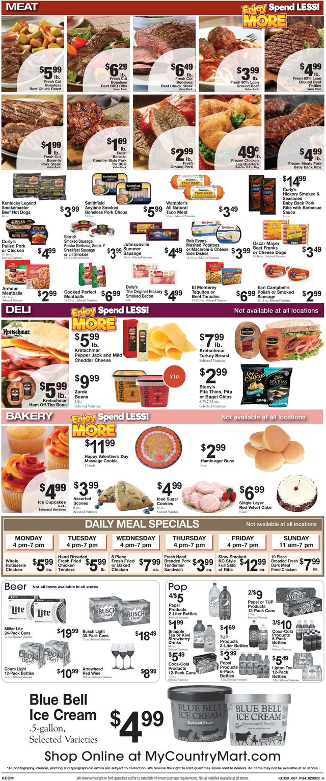 Country Mart Ad from 02/08/2022