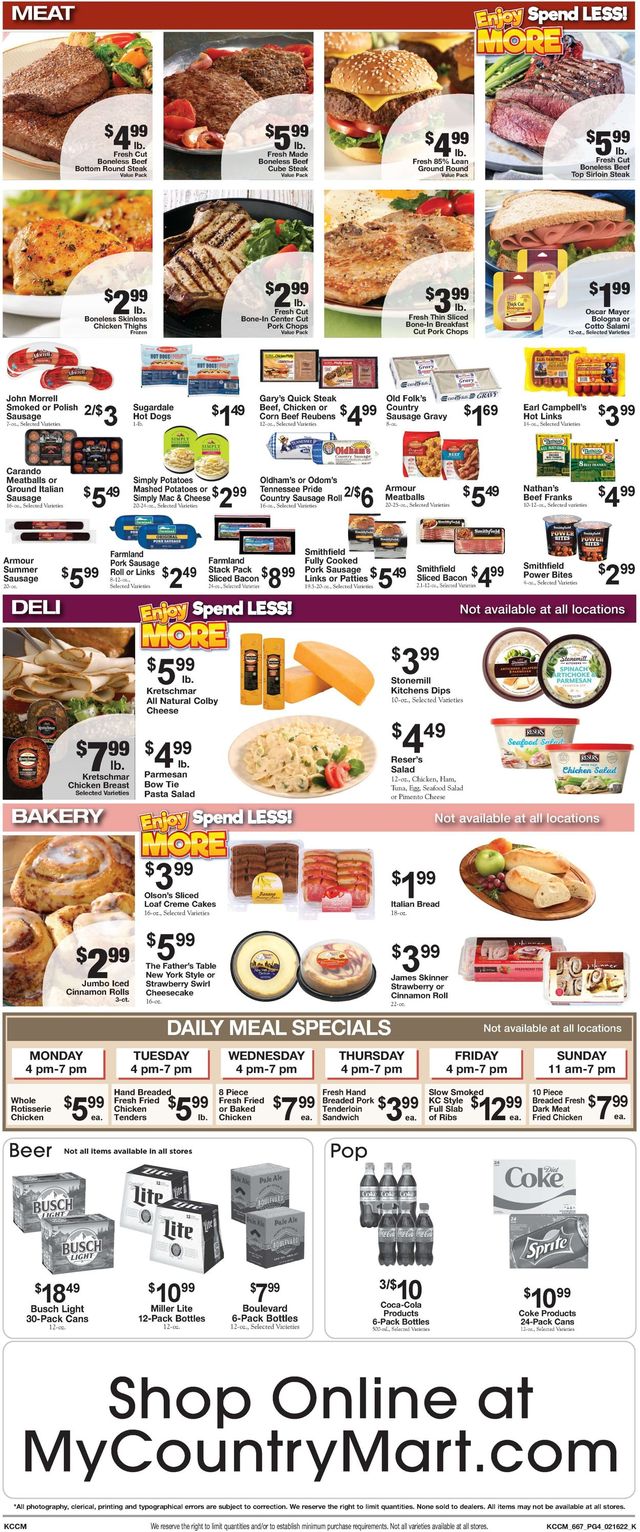 Country Mart Ad from 02/15/2022