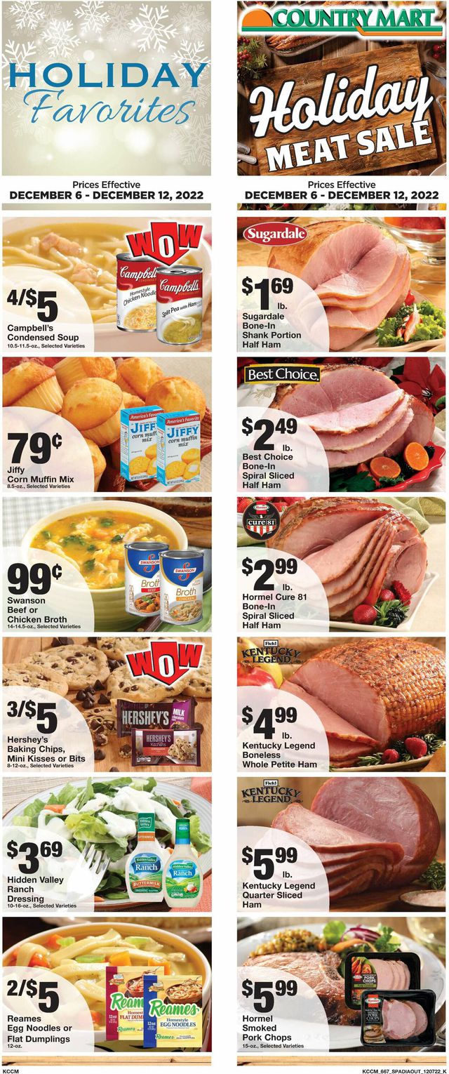 Country Mart Ad from 12/06/2022