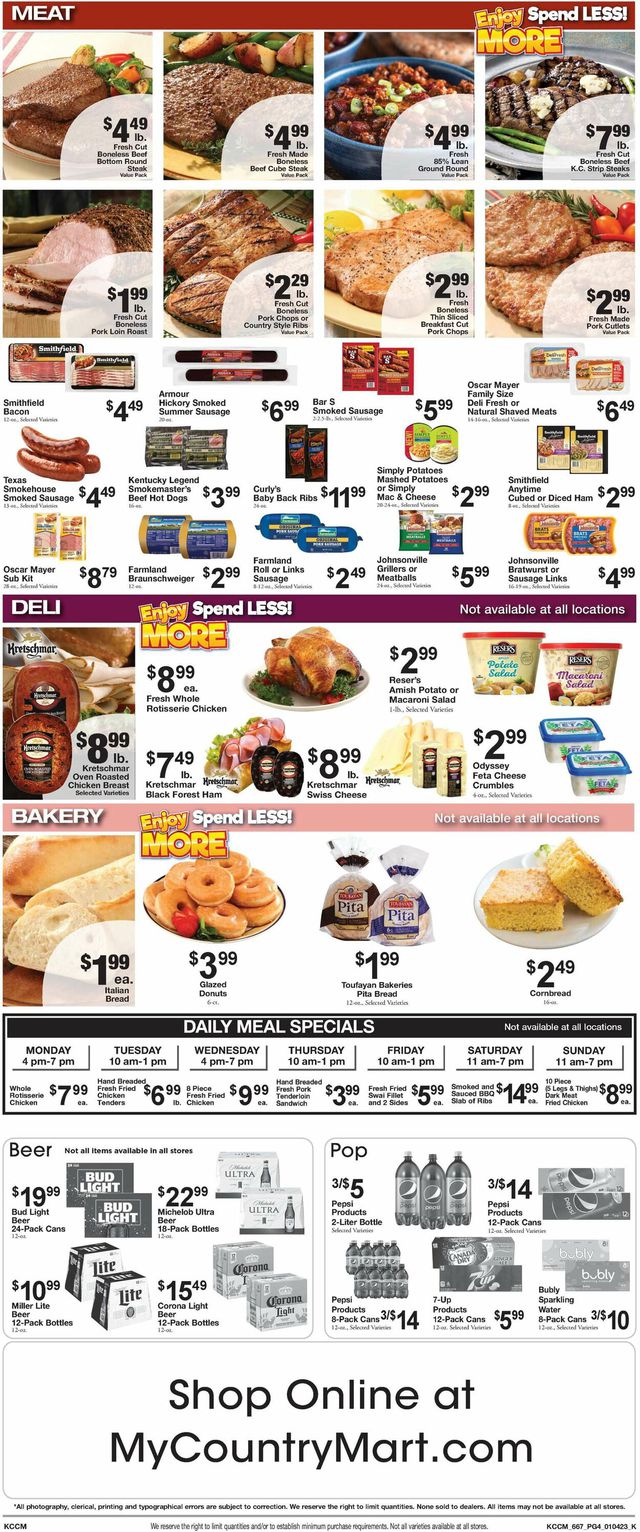 Country Mart Ad from 01/03/2023