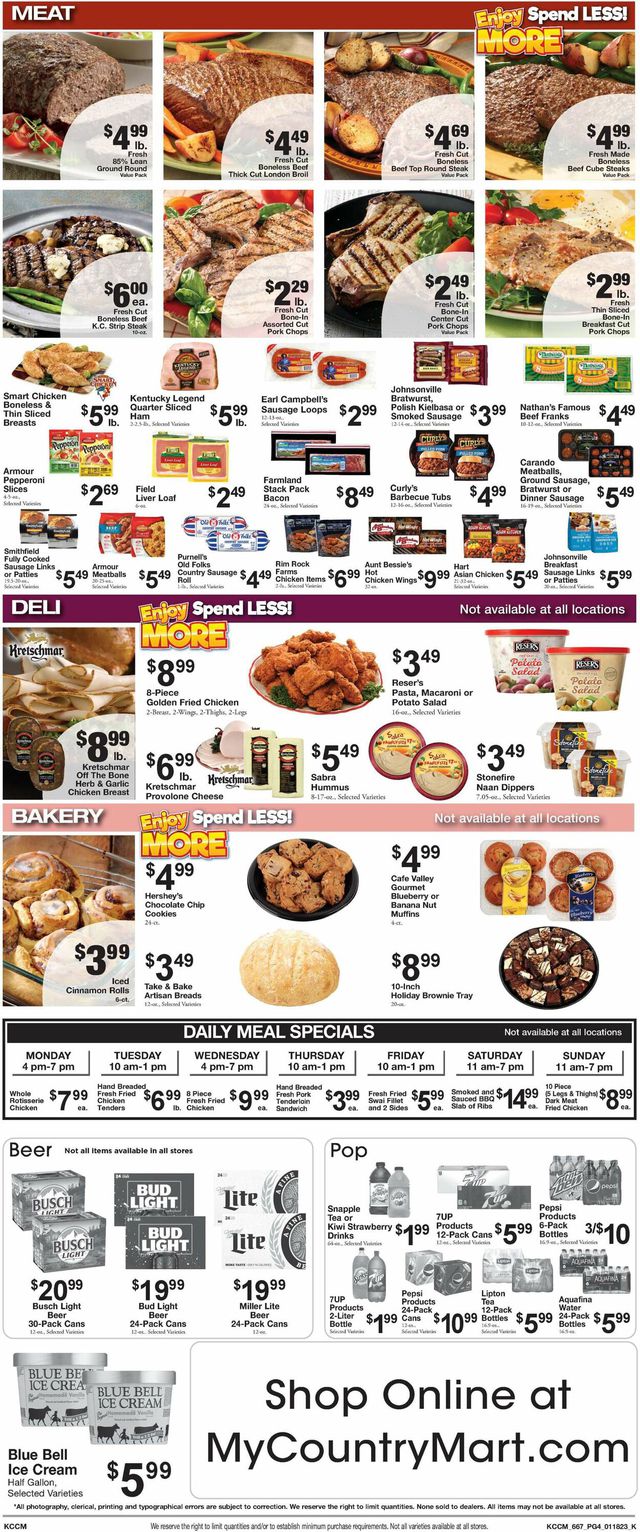 Country Mart Ad from 01/17/2023