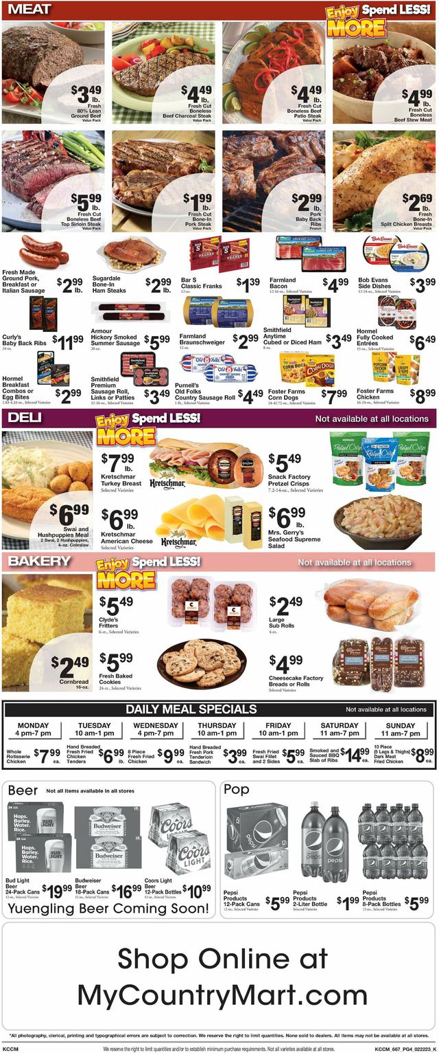 Country Mart Ad from 02/21/2023