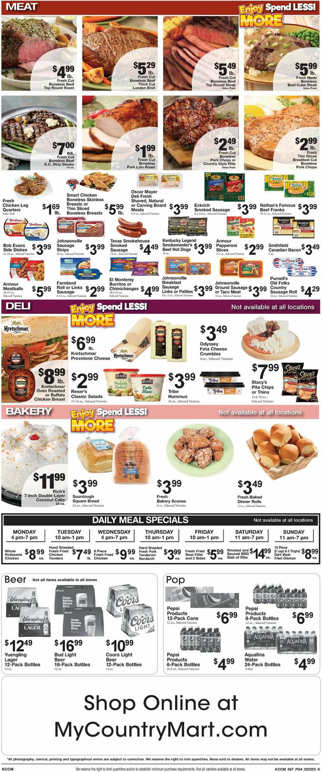 Country Mart Ad from 03/21/2023