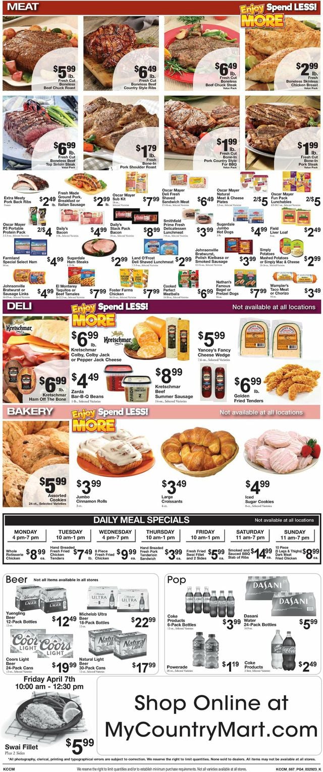 Country Mart Ad from 03/28/2023