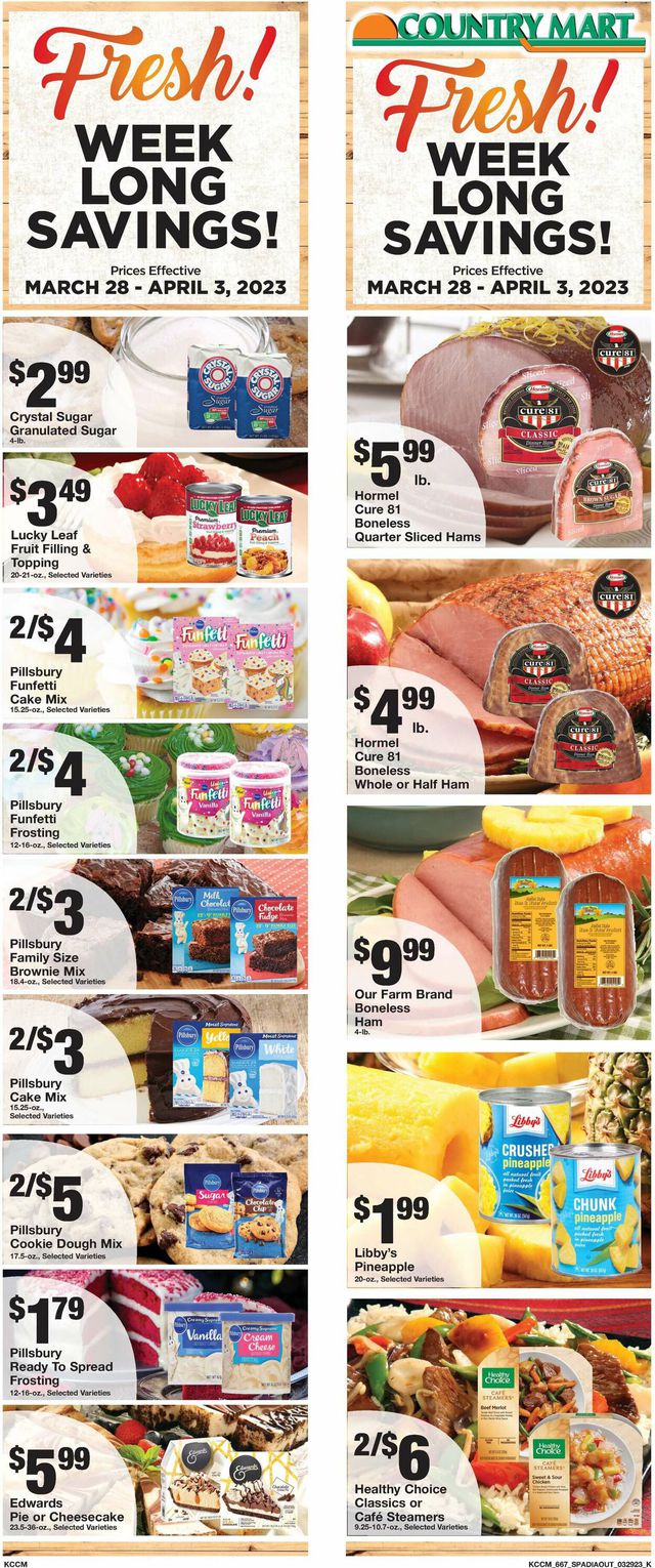 Country Mart Ad from 03/28/2023
