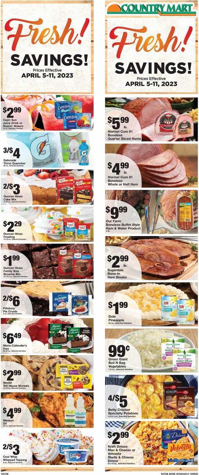 Country Mart Ad from 04/04/2023