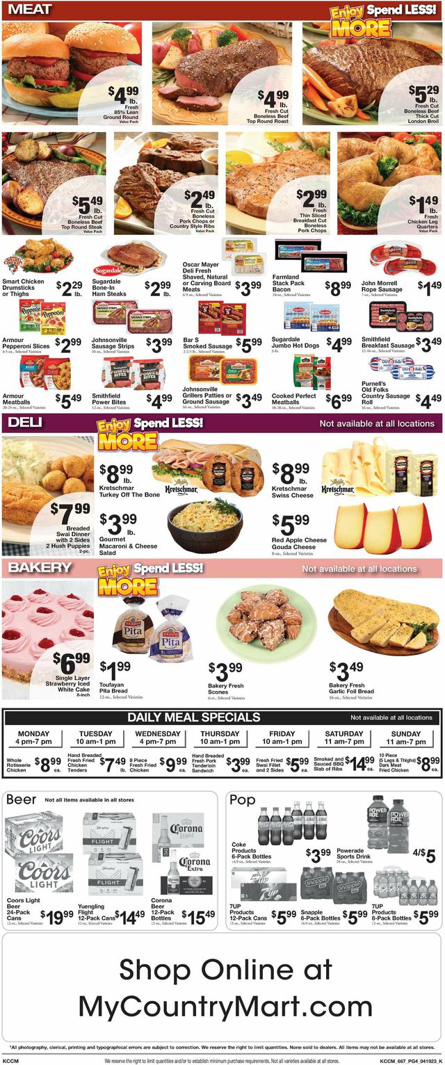 Country Mart Ad from 04/18/2023
