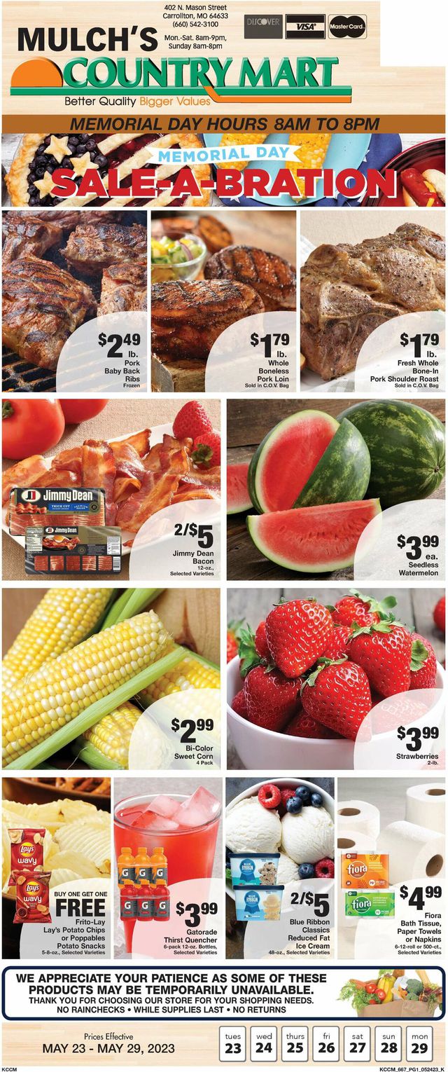 Country Mart Ad from 05/23/2023
