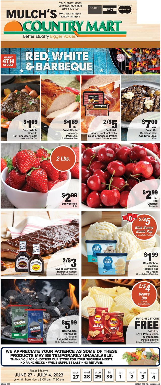 Country Mart Ad from 06/27/2023