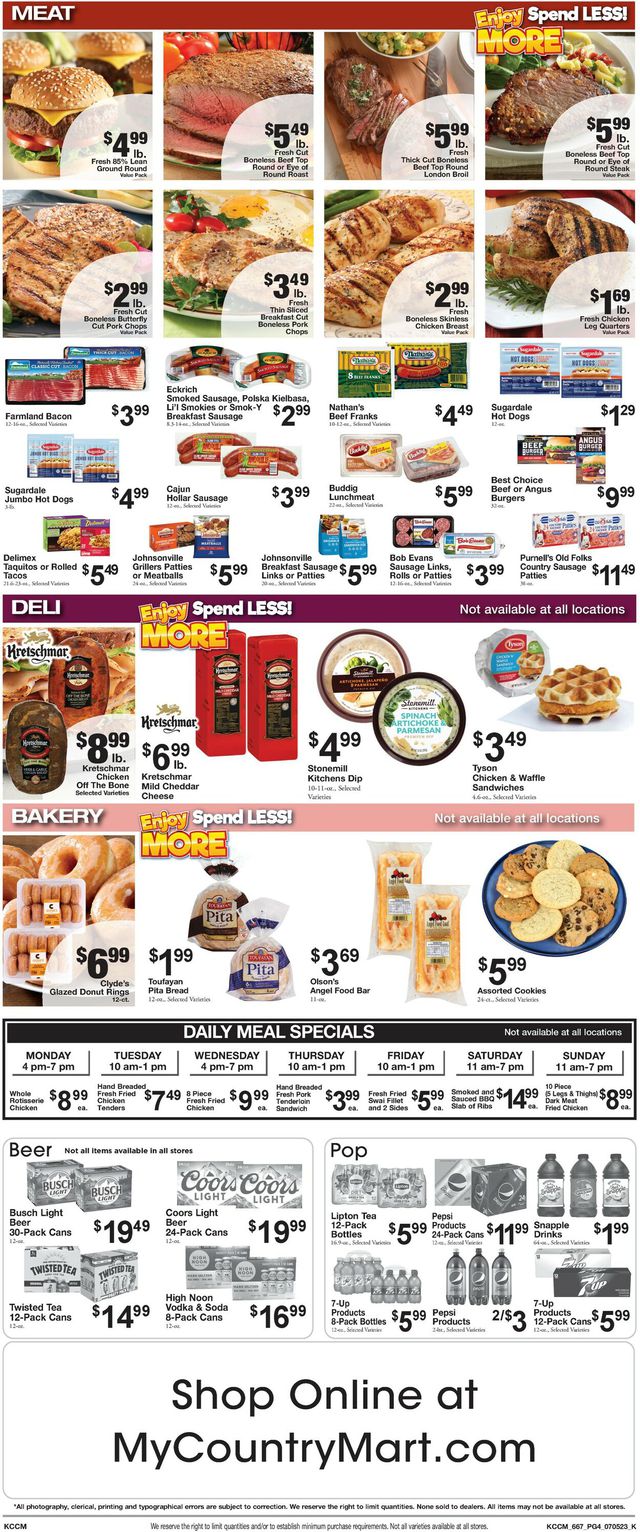 Country Mart Ad from 07/04/2023