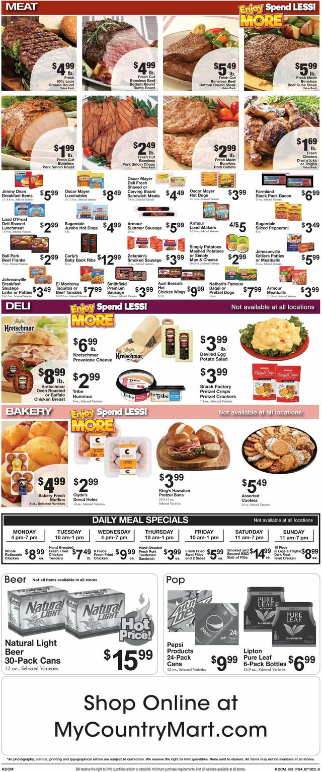 Country Mart Ad from 07/18/2023