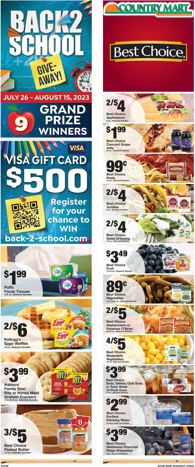 Country Mart Ad from 07/25/2023
