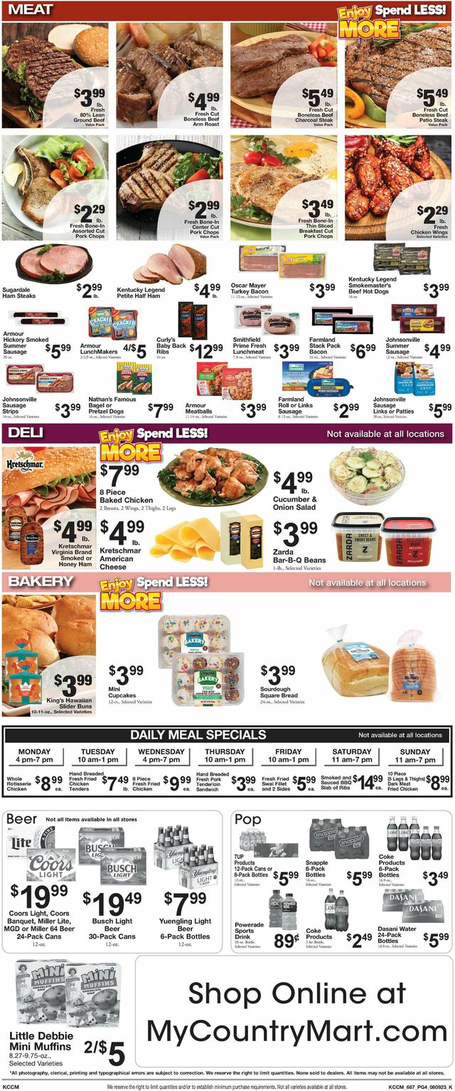 Country Mart Ad from 08/08/2023