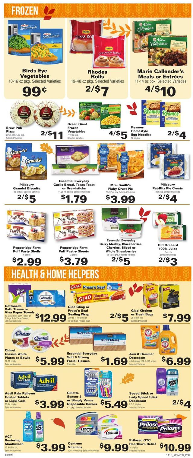 County Market Ad from 11/18/2019