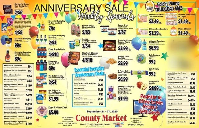 County Market Ad from 09/21/2020
