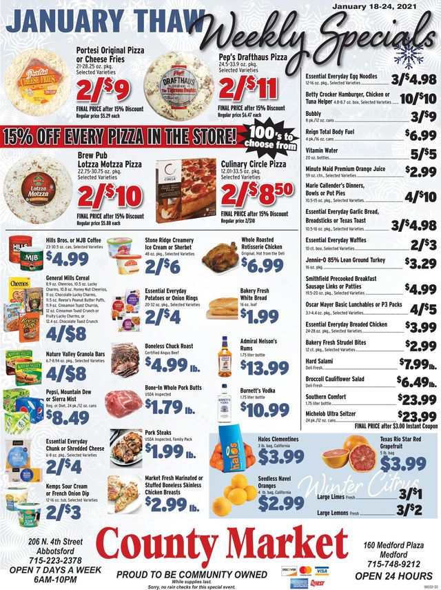 County Market Ad from 01/18/2021