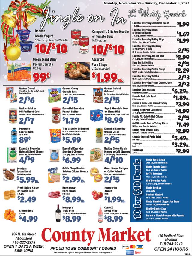 County Market Ad from 11/29/2021