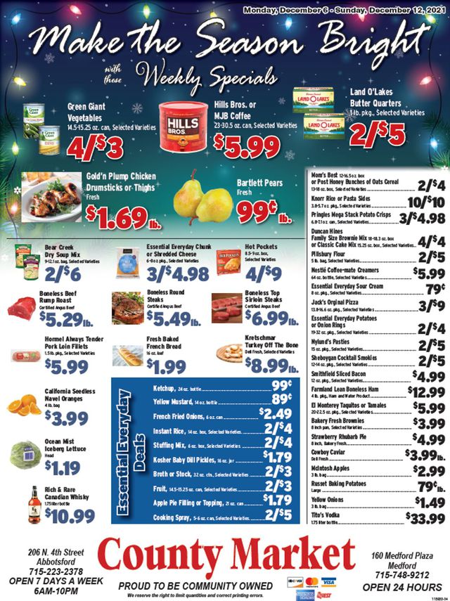 County Market Ad from 12/06/2021