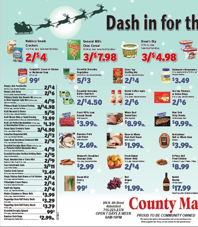 County Market Ad from 12/13/2021