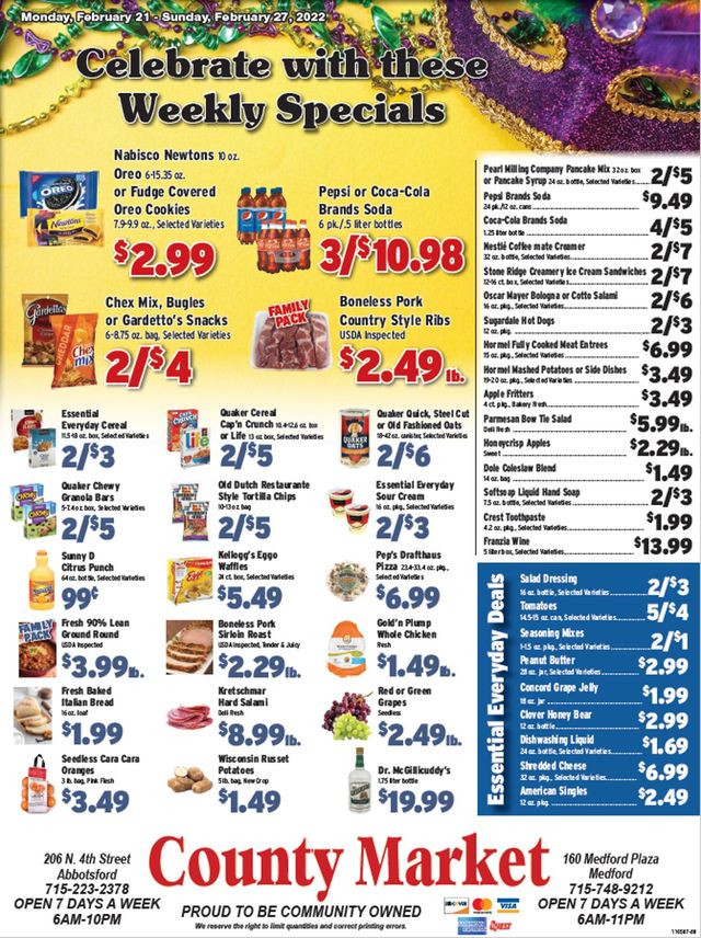 County Market Ad from 02/21/2022