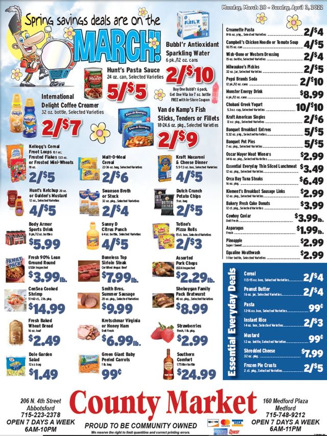 County Market Ad from 03/28/2022