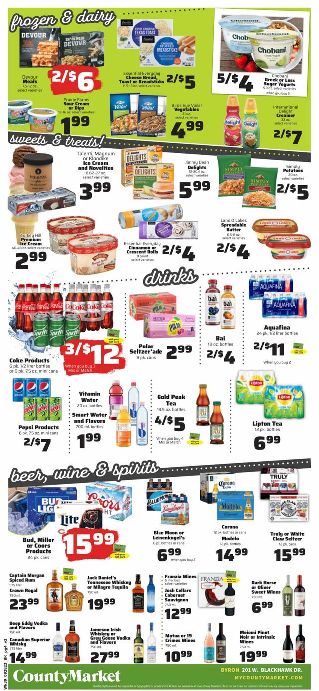 County Market Ad from 09/28/2022