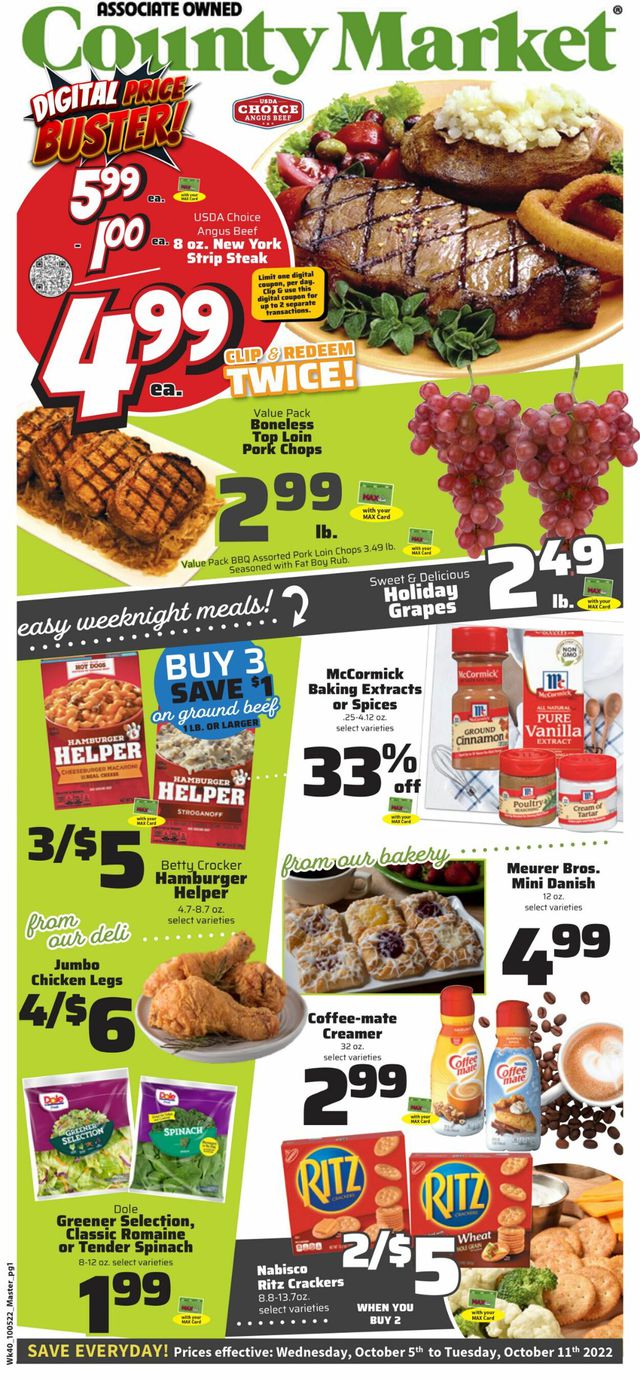 County Market Ad from 10/05/2022