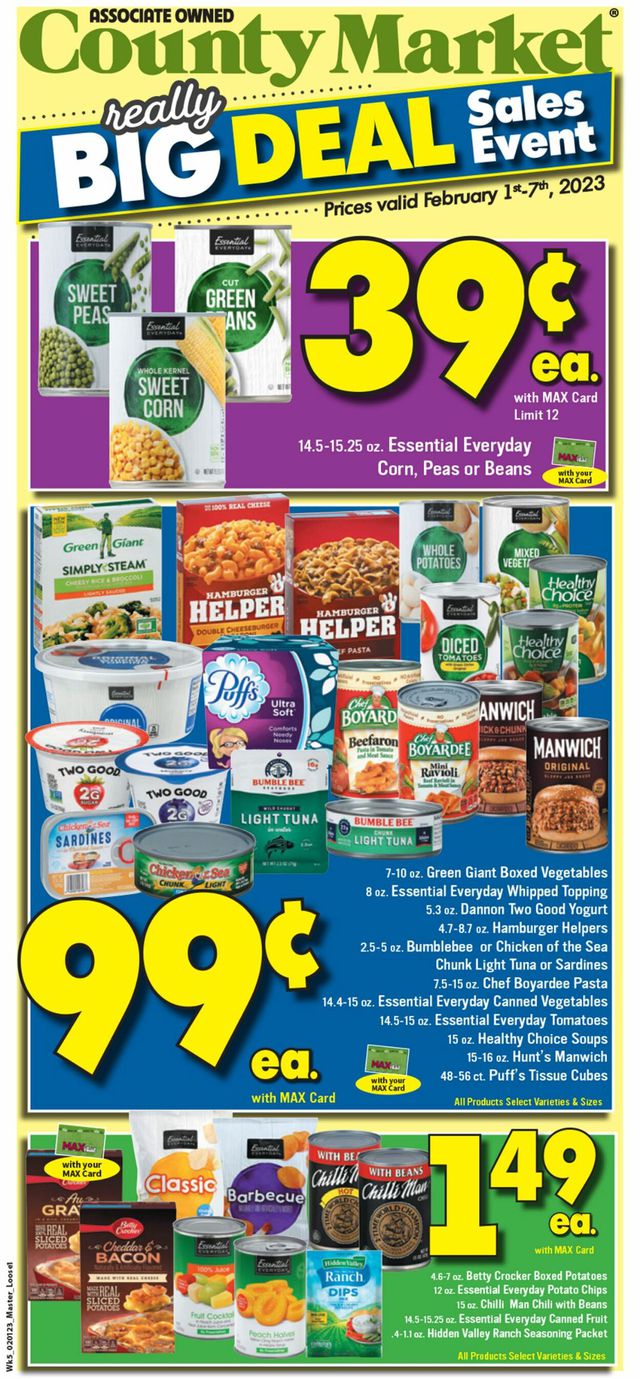 County Market Ad from 02/01/2023