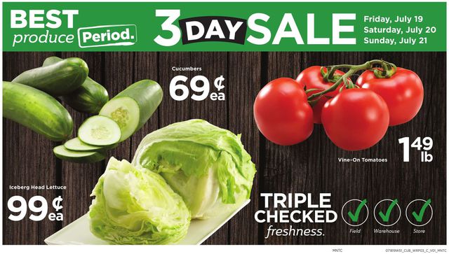Cub Foods Ad from 07/19/2019