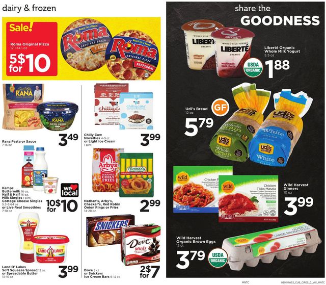 Cub Foods Ad from 08/01/2019
